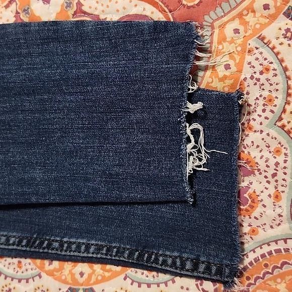 Free People Button Fly Distressed Skinny Jeans - Picture 6 of 14